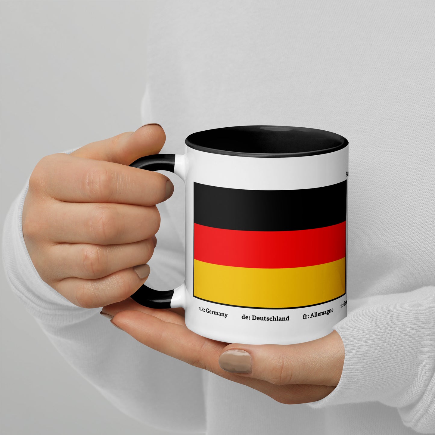 320ml, 440ml Becher mit farbiger Innenseite Flaggen von Europa 03 Deutschland