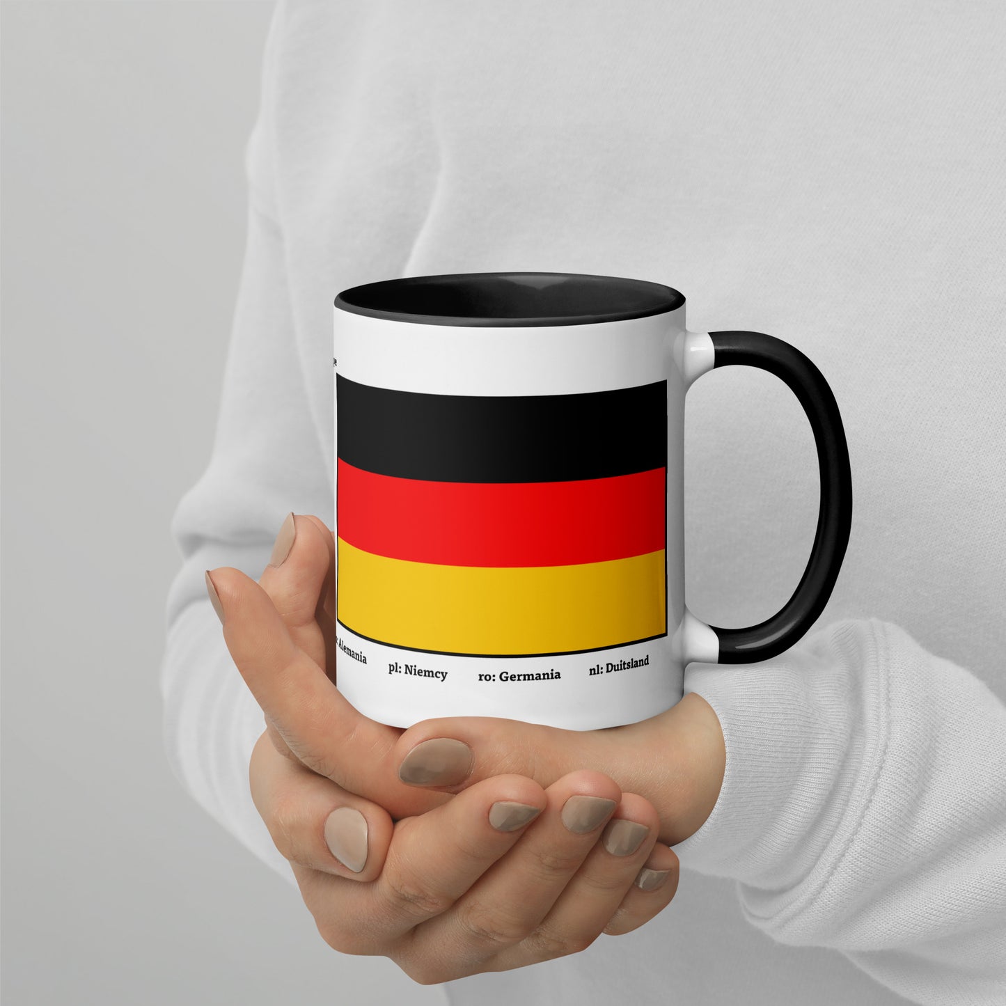 320ml, 440ml Becher mit farbiger Innenseite Flaggen von Europa 03 Deutschland