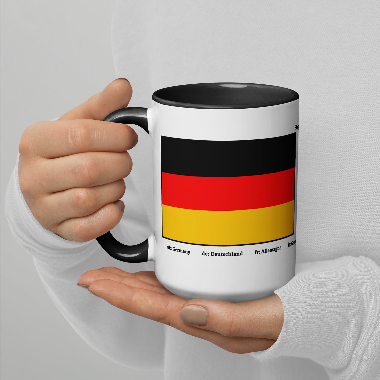 320ml, 440ml Becher mit farbiger Innenseite Flaggen von Europa 03 Deutschland