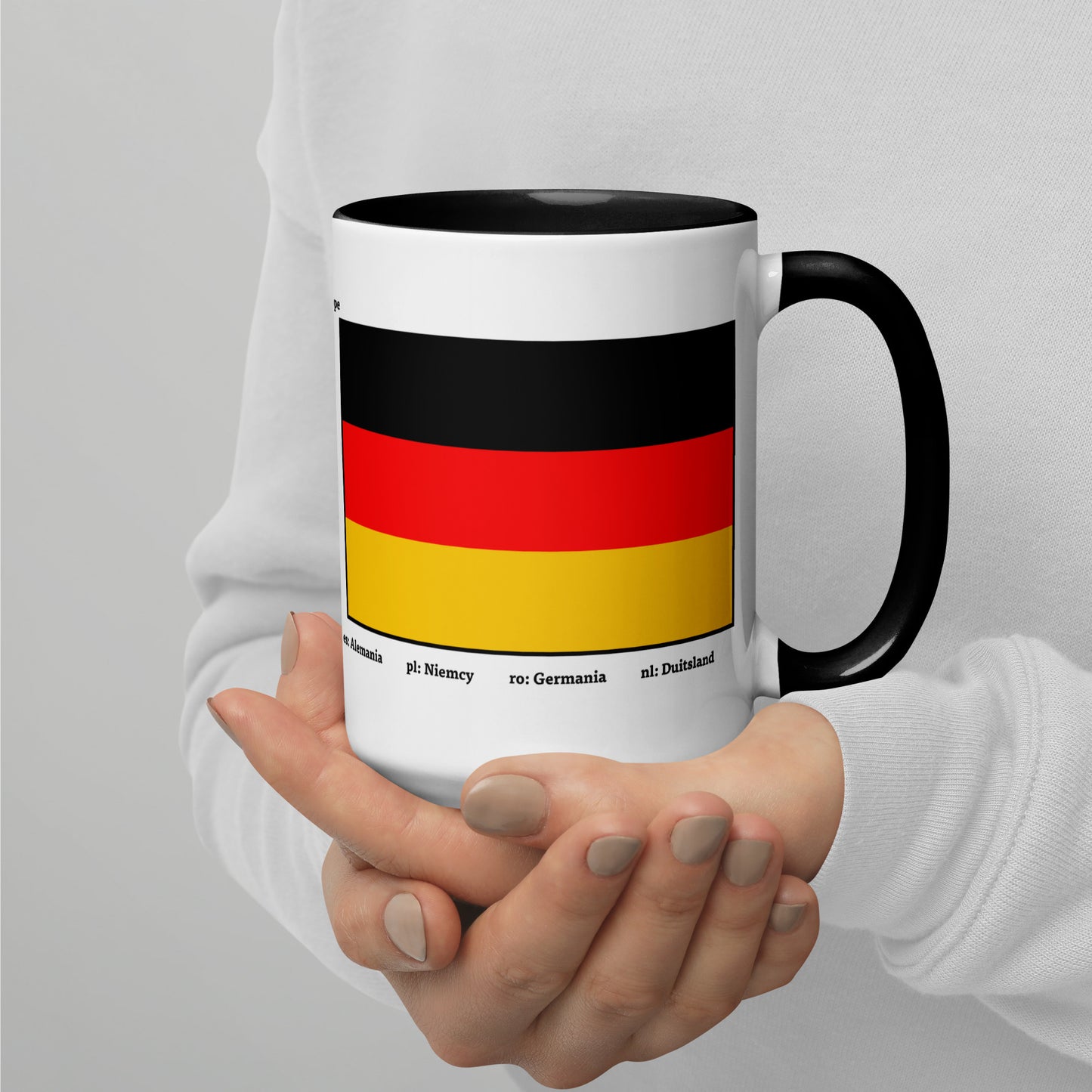 320ml, 440ml Becher mit farbiger Innenseite Flaggen von Europa 03 Deutschland