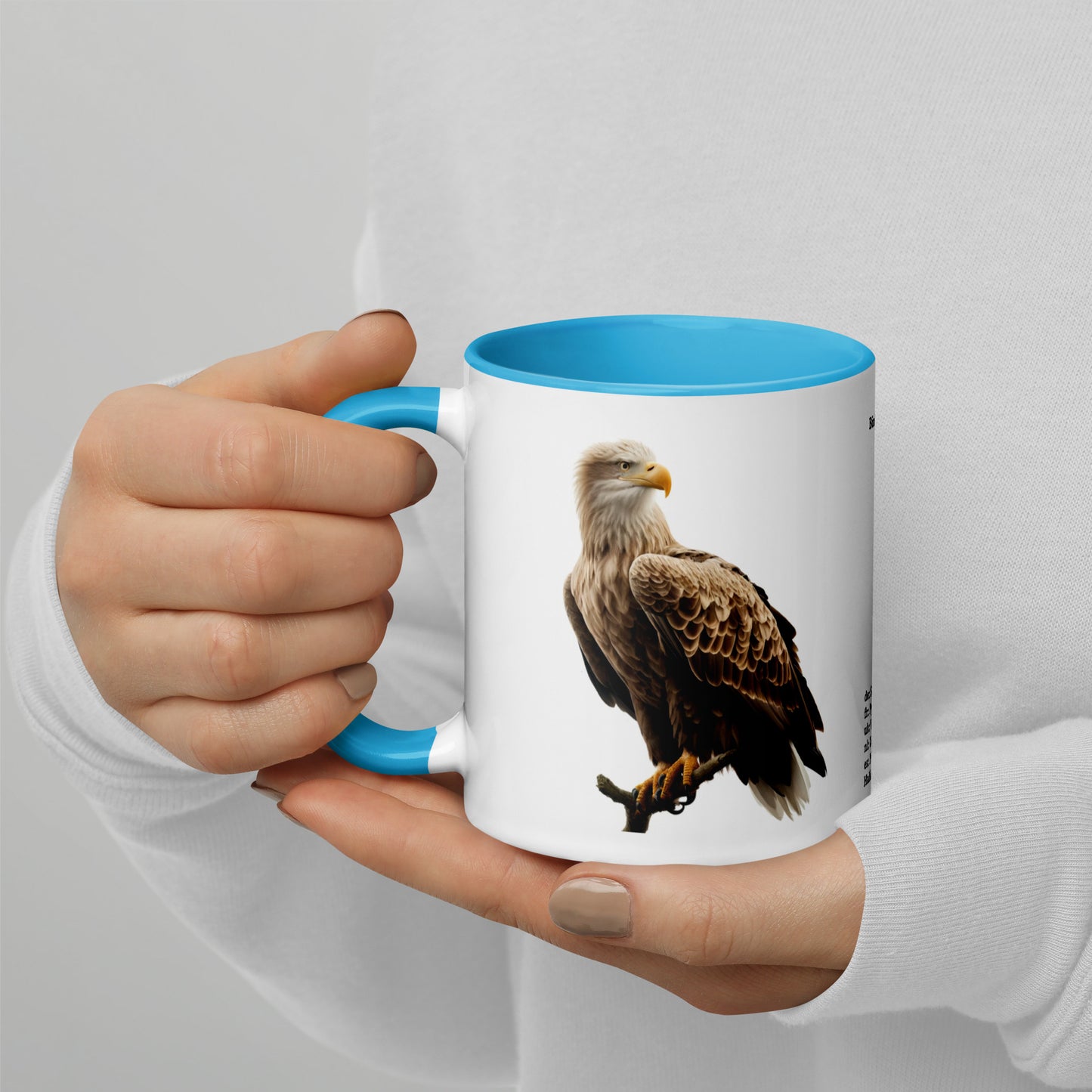 320ml Mug with Colour Inside Birds of Europe 15 Seeadler