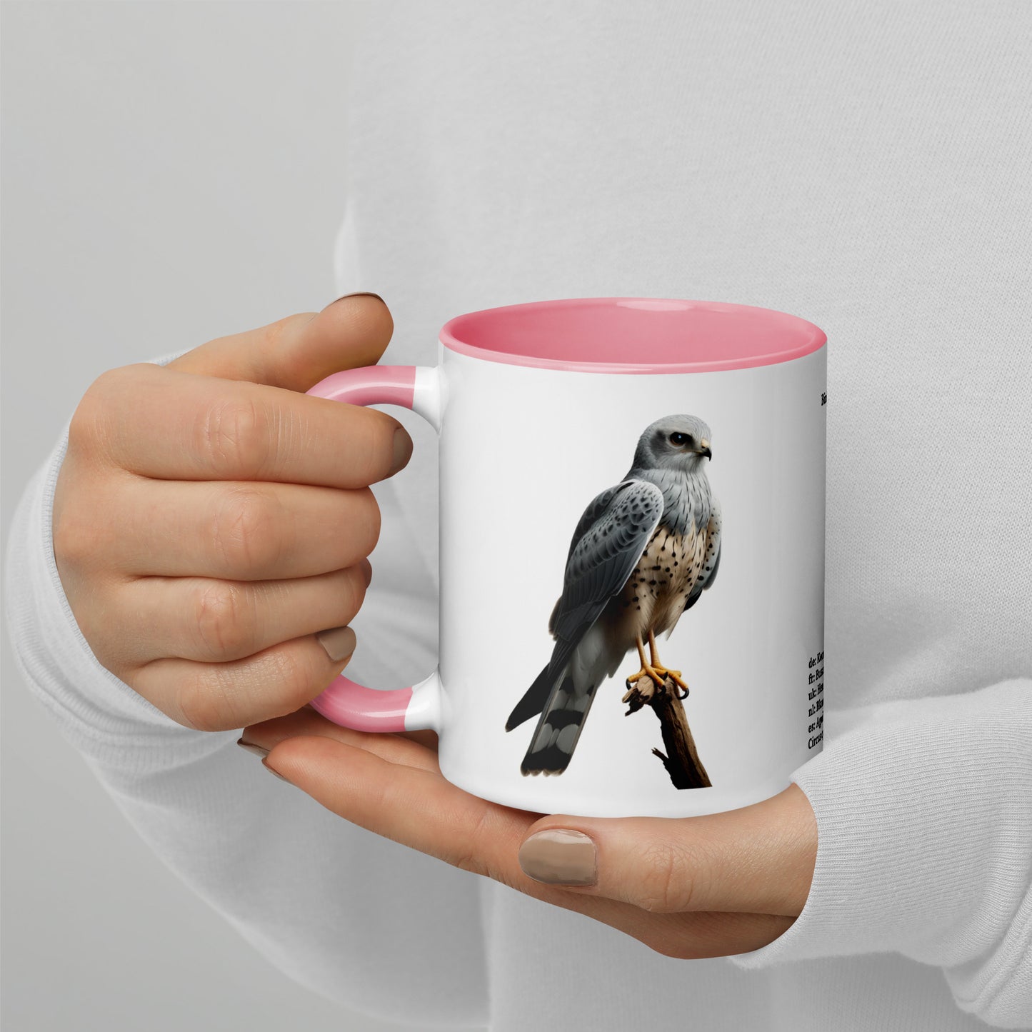 320ml Mug with Colour Inside Birds of Europe 14 Kornweihe