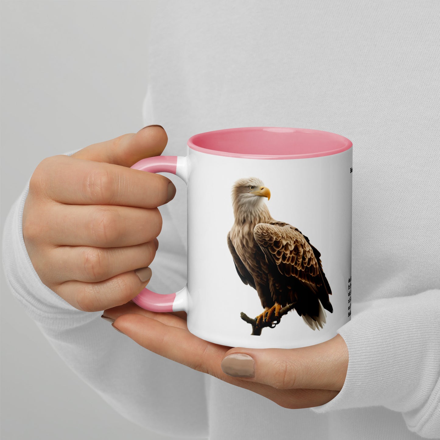 320ml Mug with Colour Inside Birds of Europe 15 Seeadler