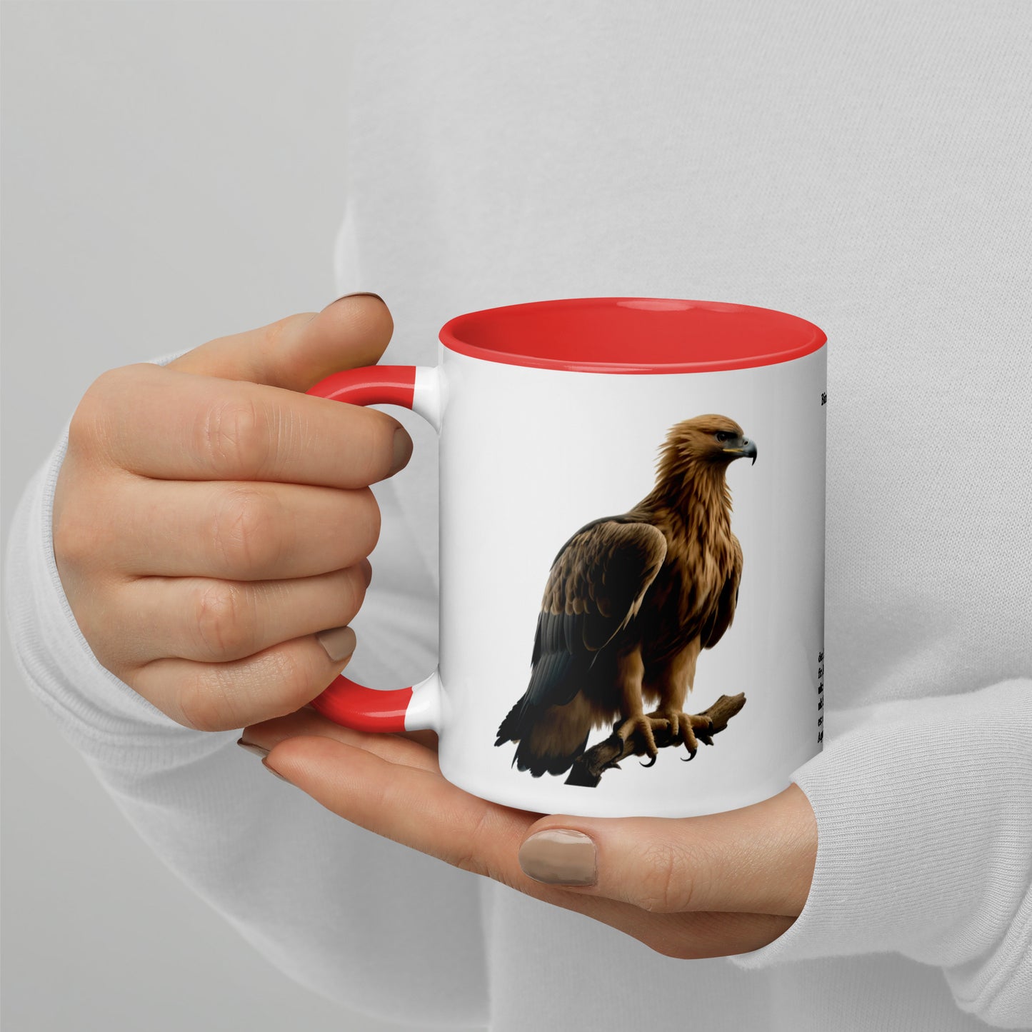 320ml Mug with Colour Inside Birds of Europe 12 Steinadler