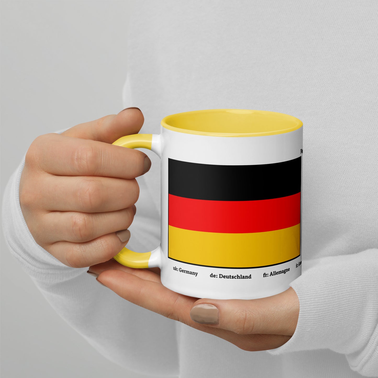 320ml, 440ml Becher mit farbiger Innenseite Flaggen von Europa 03 Deutschland