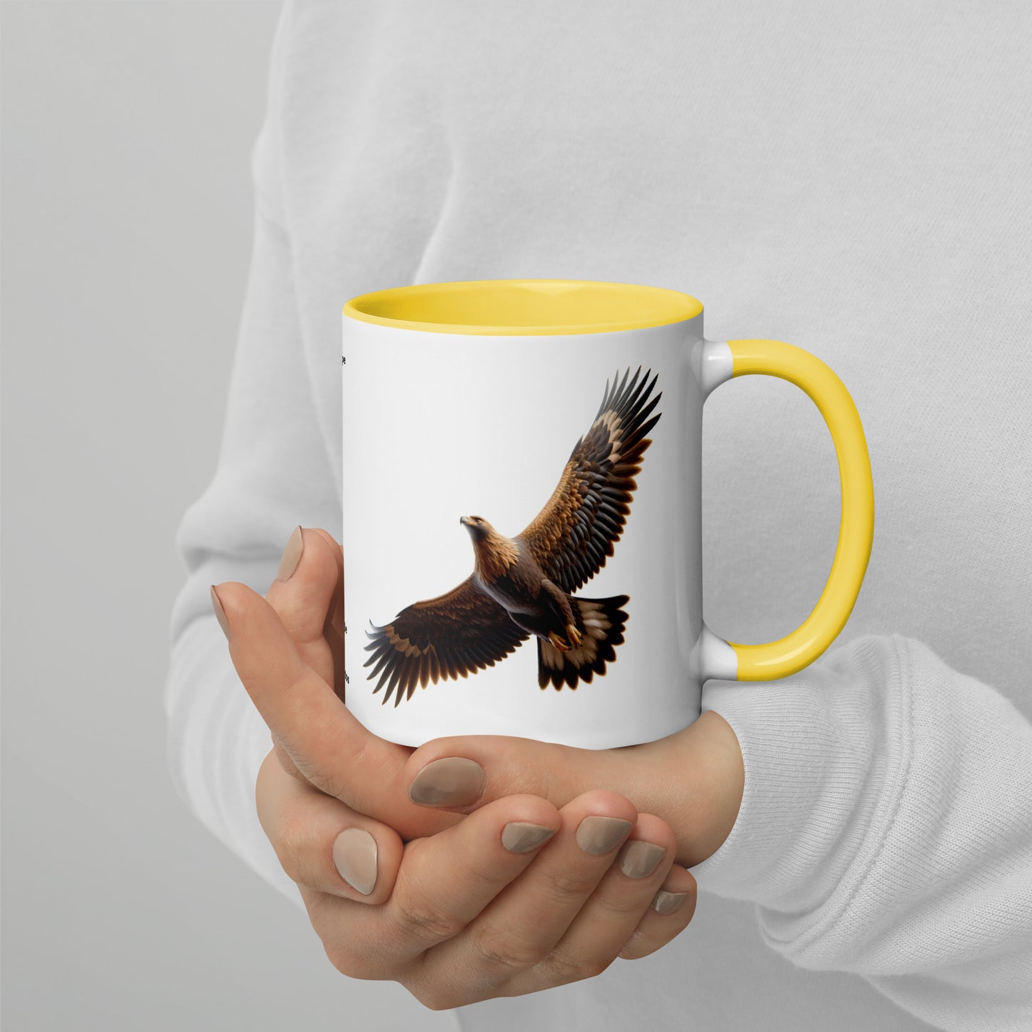 320ml Mug with Colour Inside Birds of Europe 12 Steinadler